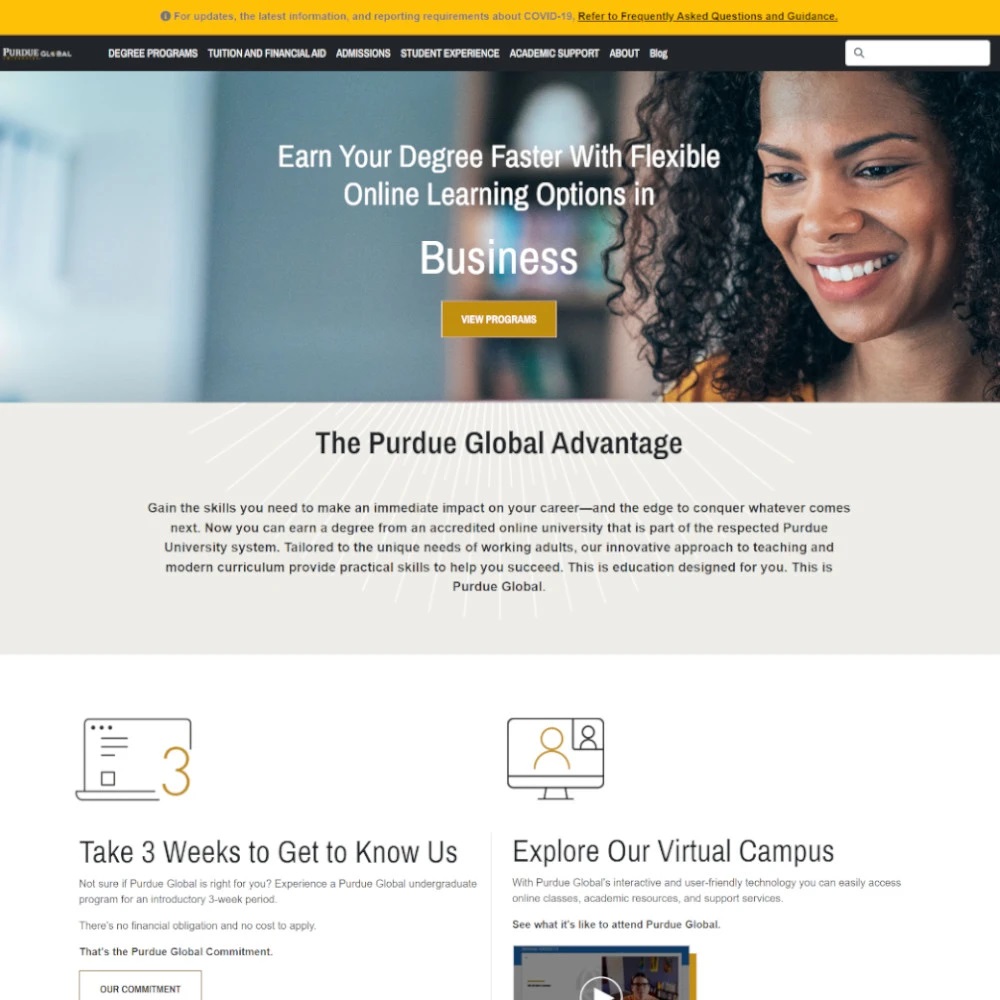 Purdue University Global project image